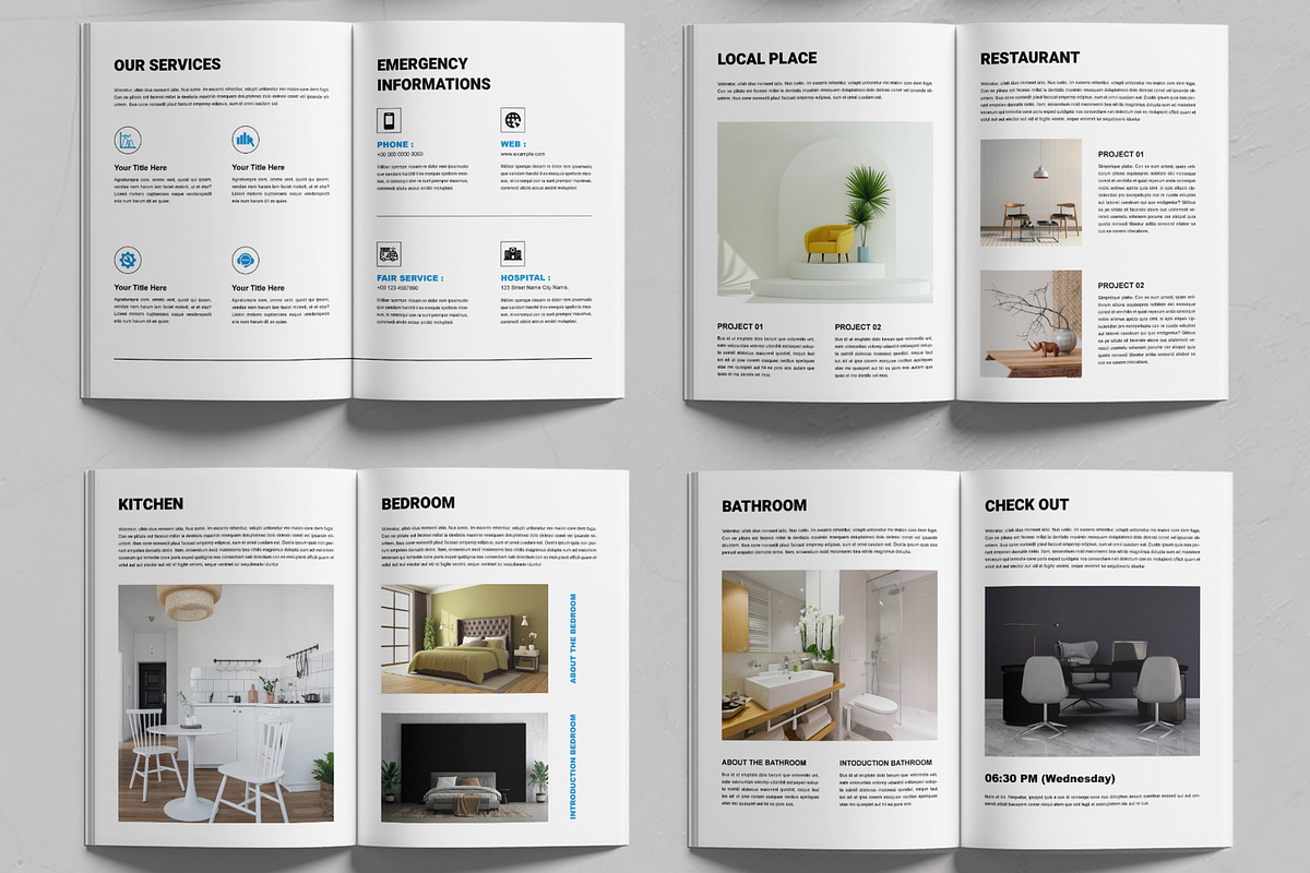 Welcome Book Design Template Layout, a Stationery Template by MightyDesign (Photo 3 of 6)
