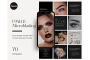 PMU & Microblading Template - Canva, a Social Media Template by TheTemplateTopia (Thumbnail 1 of 10)