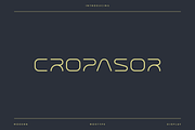 Cropasor - Modern Futuristic Typefac, a Font by Letterna (Thumbnail 1 of 4)
