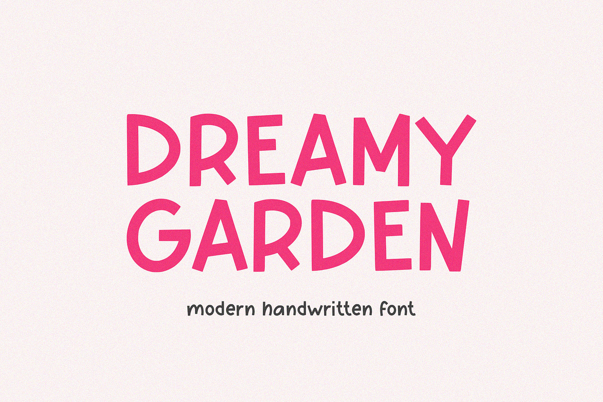 Dreamy Garden Font, a Handwritten Font by Timurtype (Photo 1 of 7)