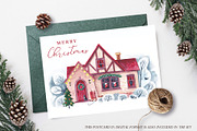 CHRISTMAS HOUSES, a Decorative Illustration by Elena_Sedova (Thumbnail 11 of 11)