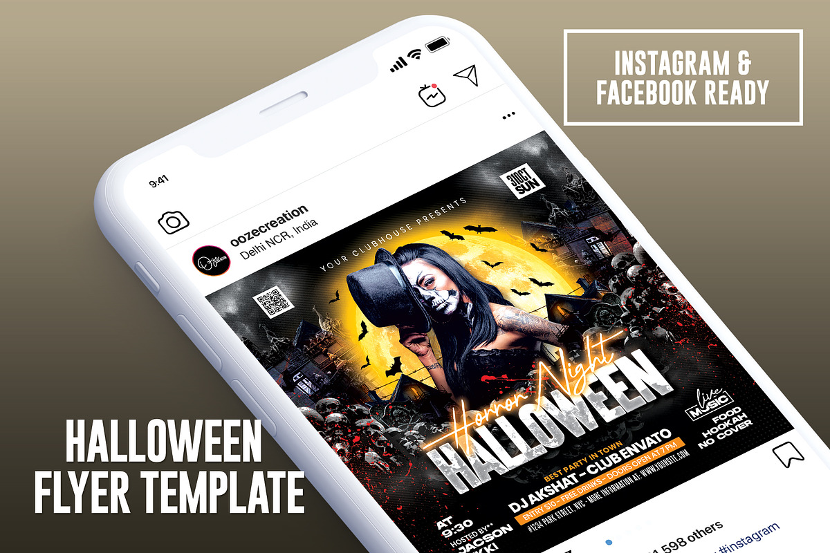 Halloween Flyer, a Templates & Theme by MithilaCreation (Photo 4 of 6)