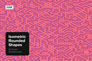 Isometric Rounded Shapes, a Background Graphic by dvtchk (Thumbnail 5 of 15)