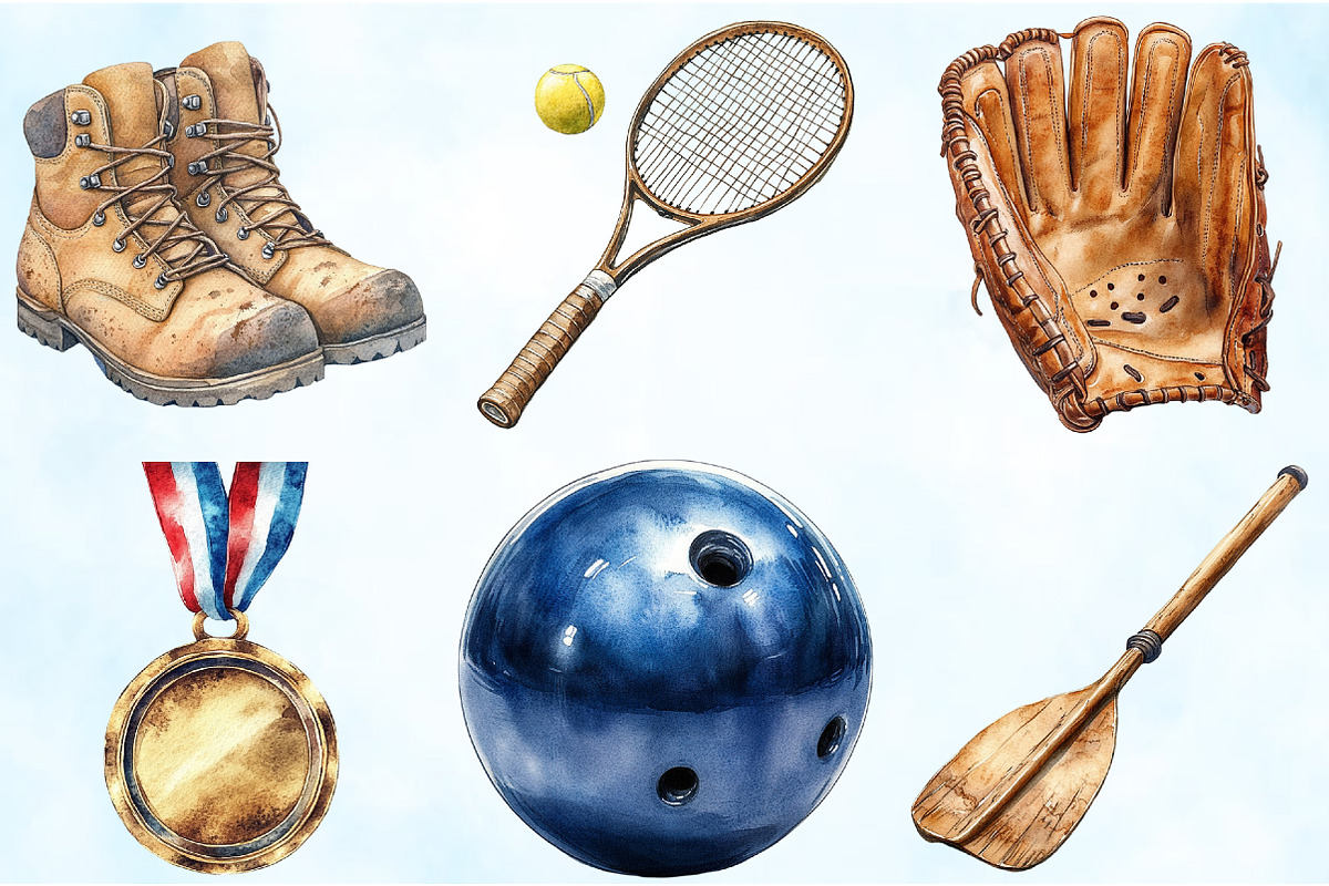 Watercolor Sports Father's Day PNG, an Illustration by Craft Nest (Photo 4 of 6)