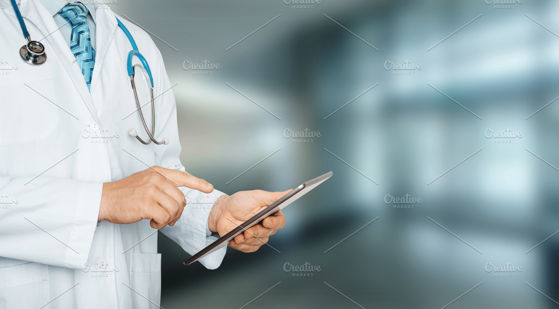 Unrecognizable Doctor using digital, a Health & Medical Photo by ...
