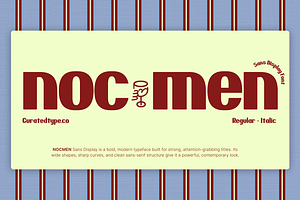 Nocmen - Display Sans Font
