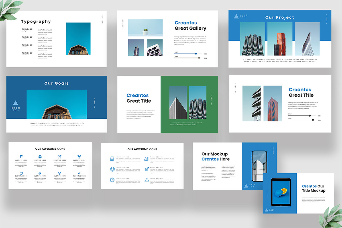 Crentos Premium Business GSlides, a Presentation Template by Infinity Vector Studio (Photo 5 of 5)
