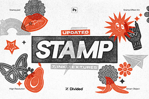 Stamp Effect 7 Ink Textures