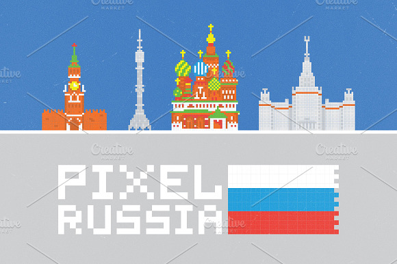 Pixel Russia Set