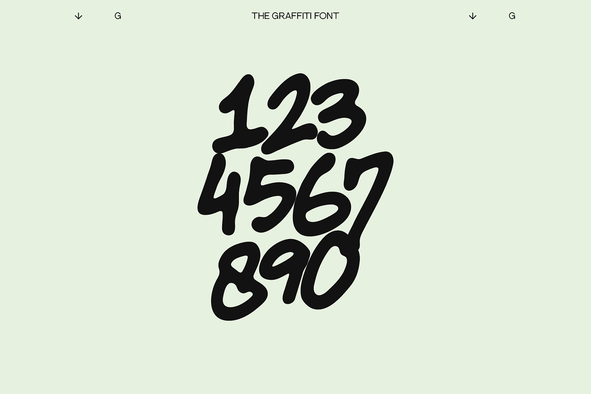 THE GRAFFITI FONT, a Font by THE BOLD FONT. (Photo 7 of 9)