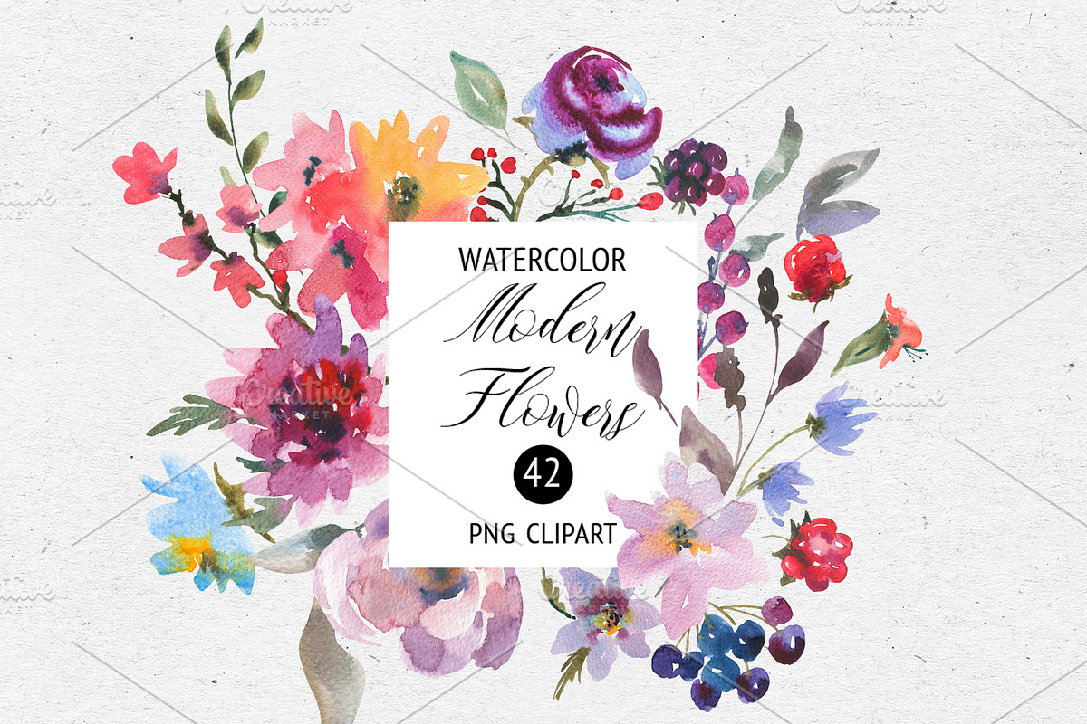 Modern Summer Flowers, an Illustration by Belusuab (Photo 1 of 14)