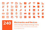 240 Electronics and Devices Icons, a Solid Icon by Creative Stall (Thumbnail 1 of 5)