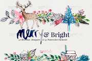 Merry & Bright, an Illustration by iHeartStudio (Thumbnail 1 of 3)