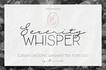 Serenity Whisper Elegant Font DUO