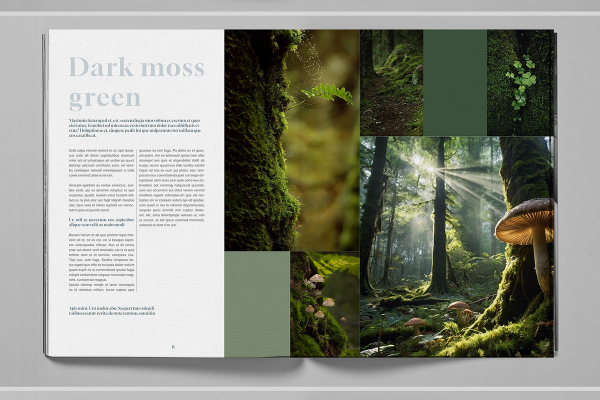 Dark Green Forest Brochure Template, a Brochure Template by Boris Cupac (Photo 7 of 7)
