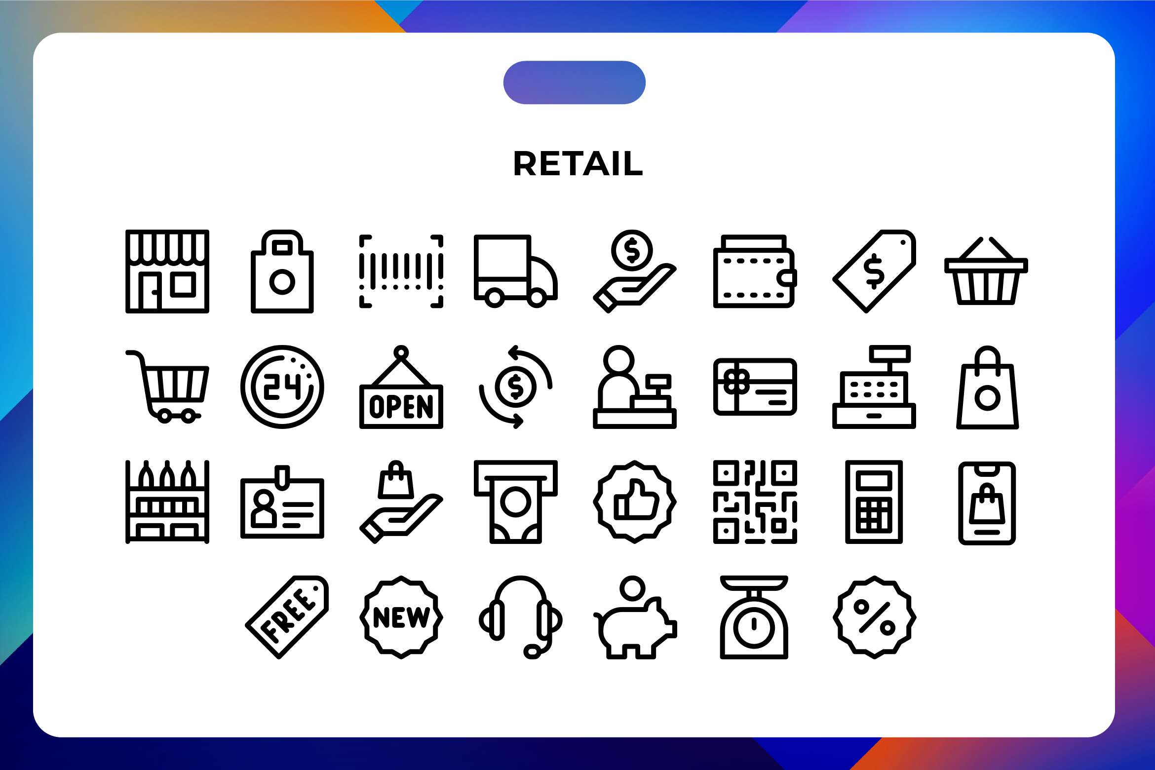 Retail Icons, an Icon by Wencory