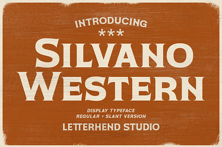 Silvano Western - Display Typeface, a Font by Letterhend Studio