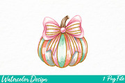 Brushstroke Pumpkin png, an Illustration by Watercolor design (Thumbnail 1 of 3)