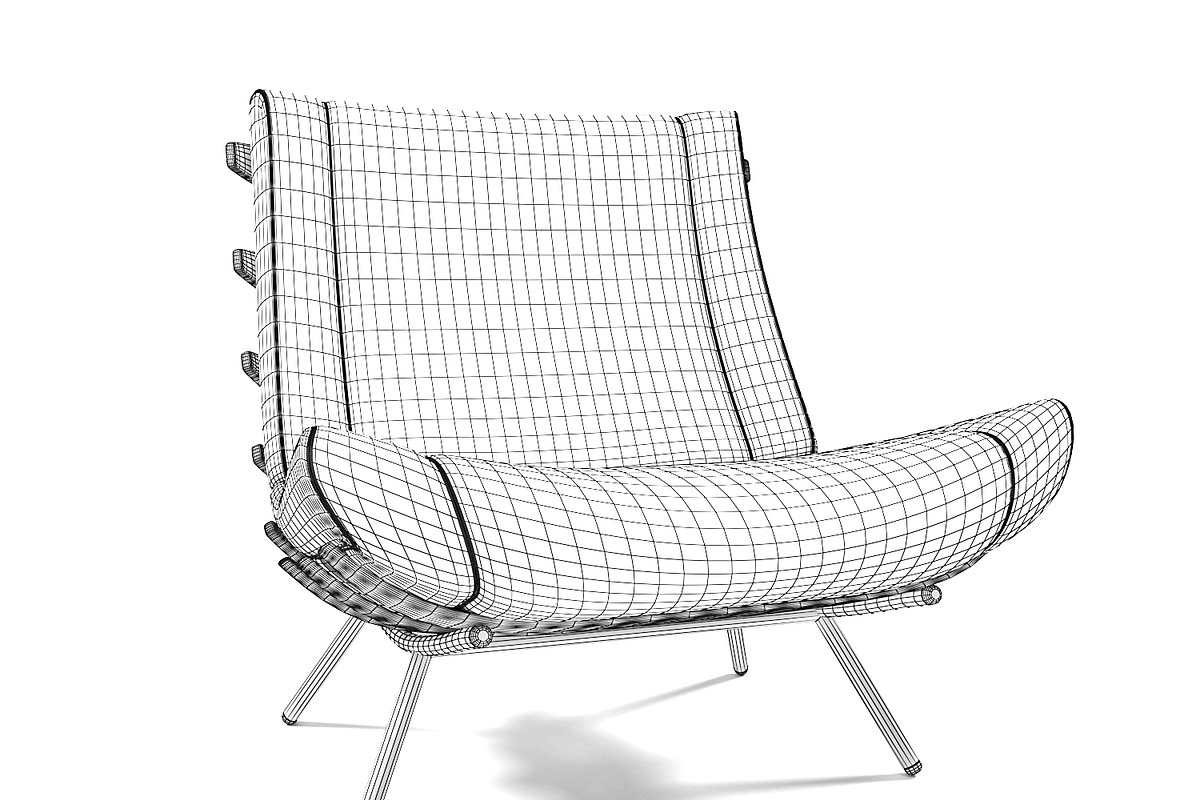 1801 Lounge chair, a Furniture 3D Model by inDahouze (Photo 8 of 8)