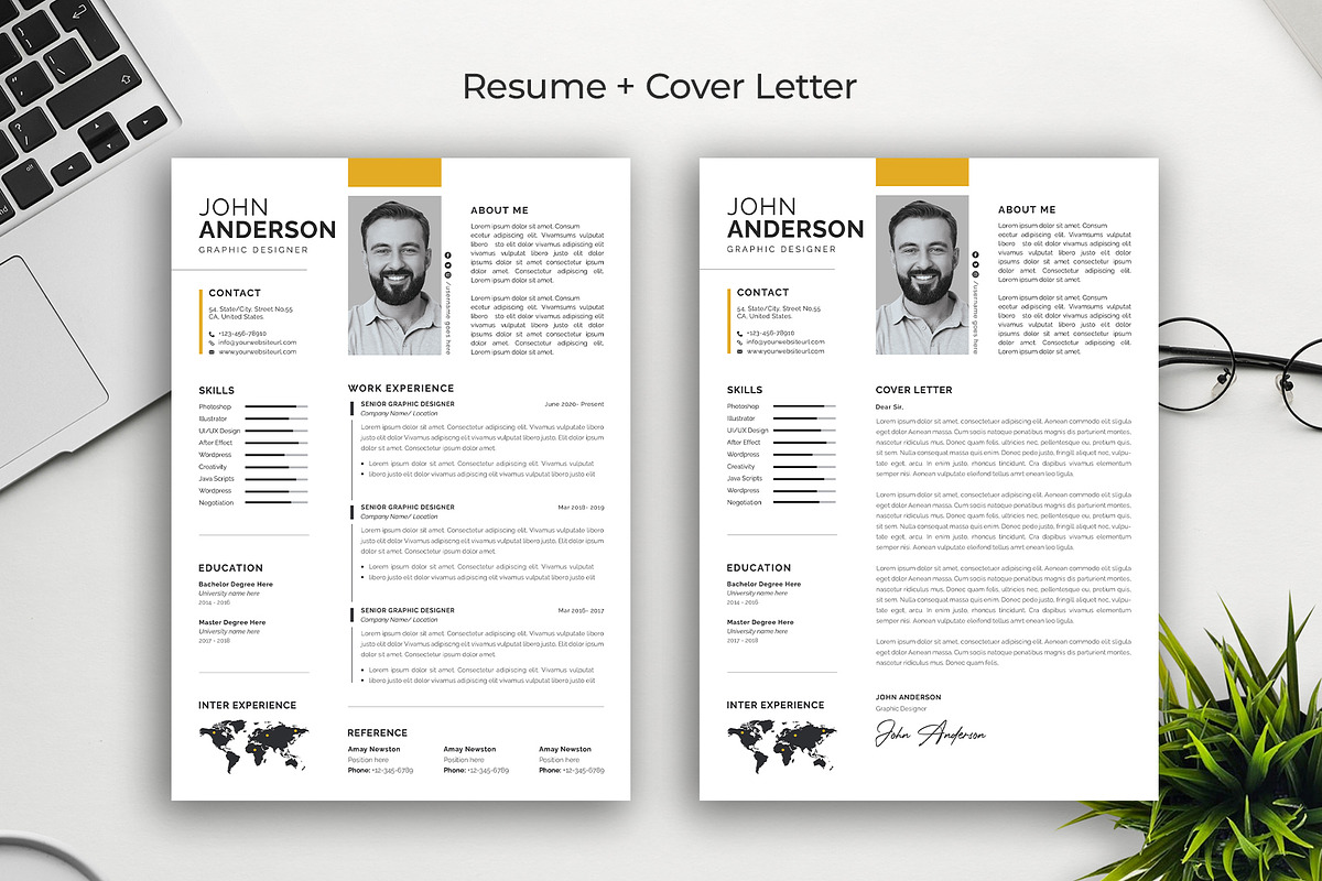 Word Resume & Cover Letter Template, a Resume Template by Abdul Studio (Photo 2 of 5)