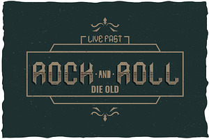 Rock And Roll Label Typeface