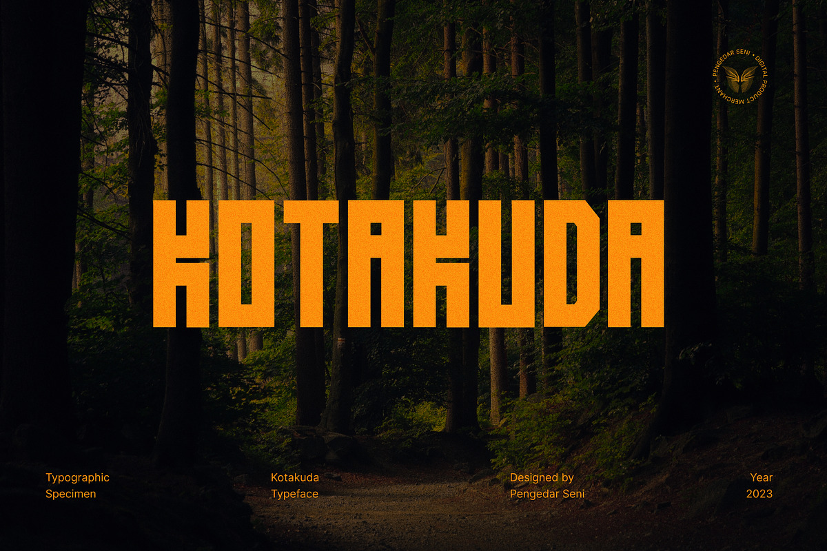 Kotakuda Bold Display Typeface, a Sans Serif Font by Pengedar Seni (Photo 1 of 12)