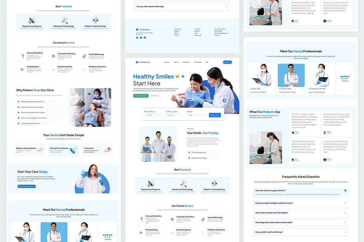 Dental Clinic Website Landing Page, a Landing Page Template by Font Kingdom (Photo 4 of 5)