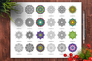 Mandala Vector Ornaments Bundle, a Decorative Illustration by pixaroma (Thumbnail 39 of 43)