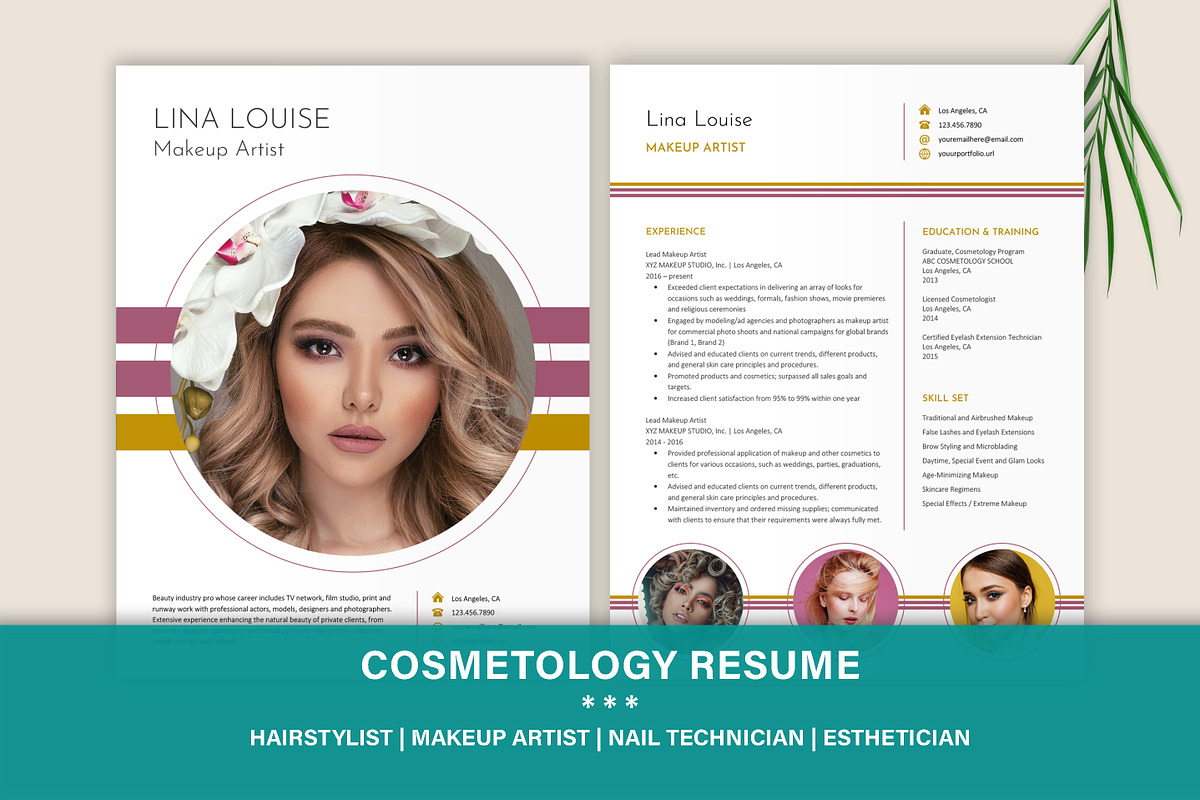 Makeup Artist Resume Template, a Resume Template by Stanin Studio (Photo 1 of 11)