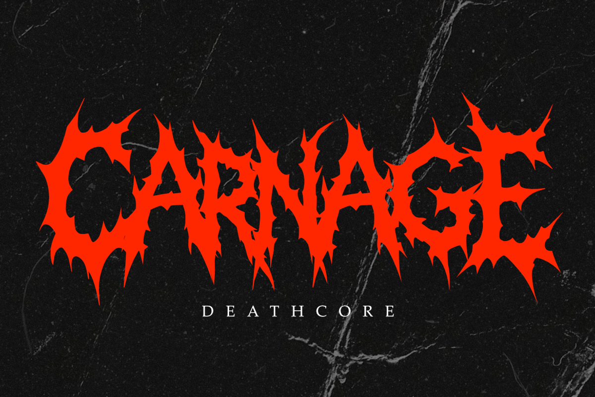 Ruination - Death Metal Font, a Symbol Font by Masyafi Studio (Photo 7 of 9)