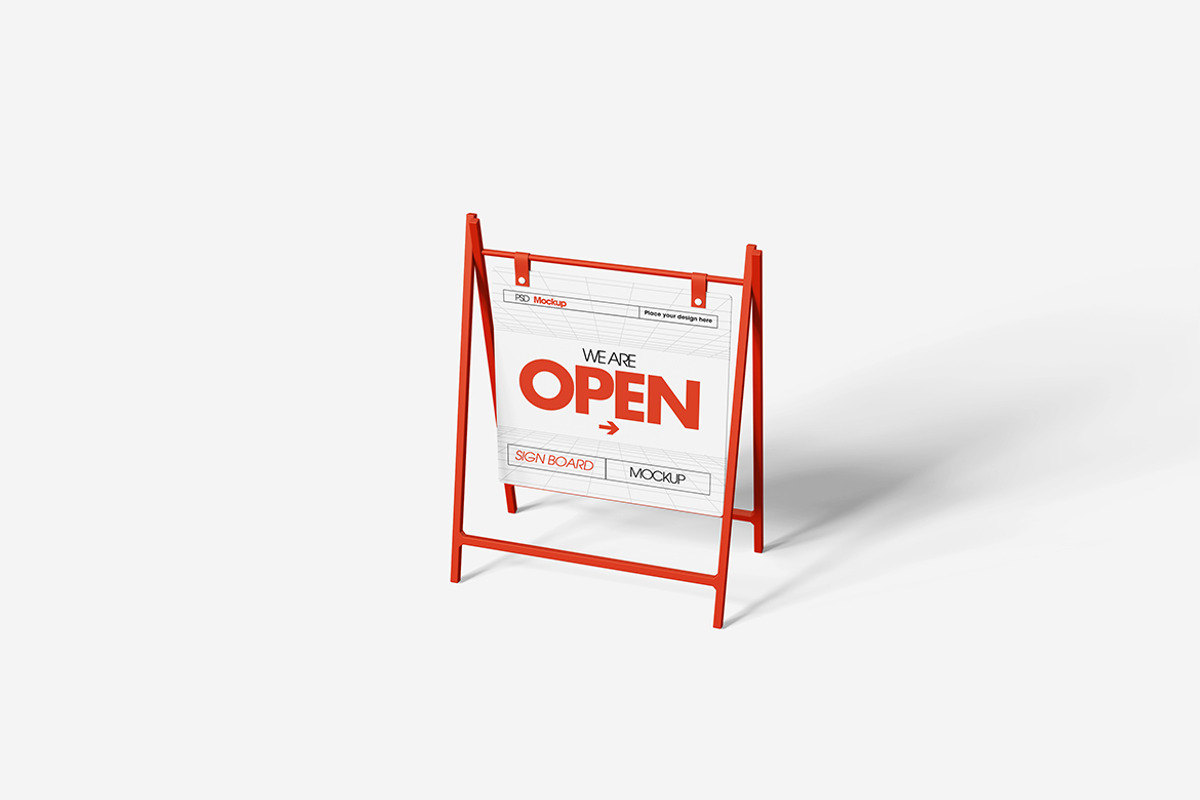 Signboard Mockup, an Advertising Mockup by Indah (Photo 5 of 6)