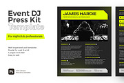 Event DJ Press Kit / Resume Template, a Resume Template by vinyljunkie (Thumbnail 1 of 8)
