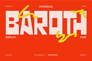 Baroth Font | Bold Display Typeface, a Sans Serif Font by Koplexs Studio (Thumbnail 1 of 10)