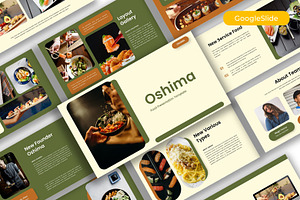 Oshima– Food Google Slide Template, a Presentation Template by kreatifreya
