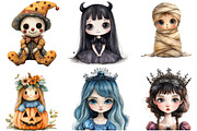 Whimsical Halloween Doll Sublimation, an Illustration by DreamArtGraphic (Thumbnail 3 of 6)