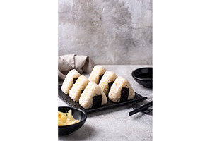 Onigiri, traditional japanese dish, a Food & Drink Photo by Yulia Furman