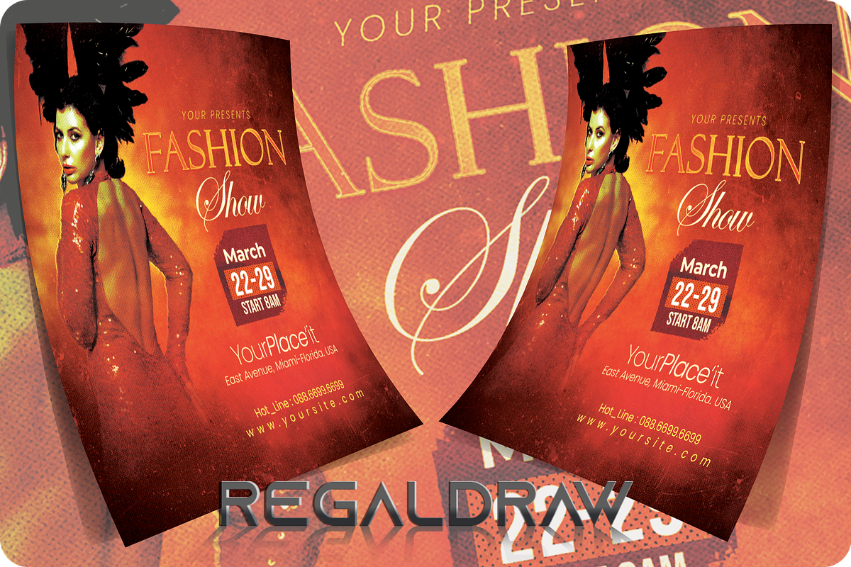 Fashion Show Flyer, a Flyer Template by regalDRAW (Photo 2 of 4)