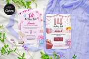14th Birthday Invitation Template, an Invitation Template by Snapybiz (Thumbnail 1 of 10)