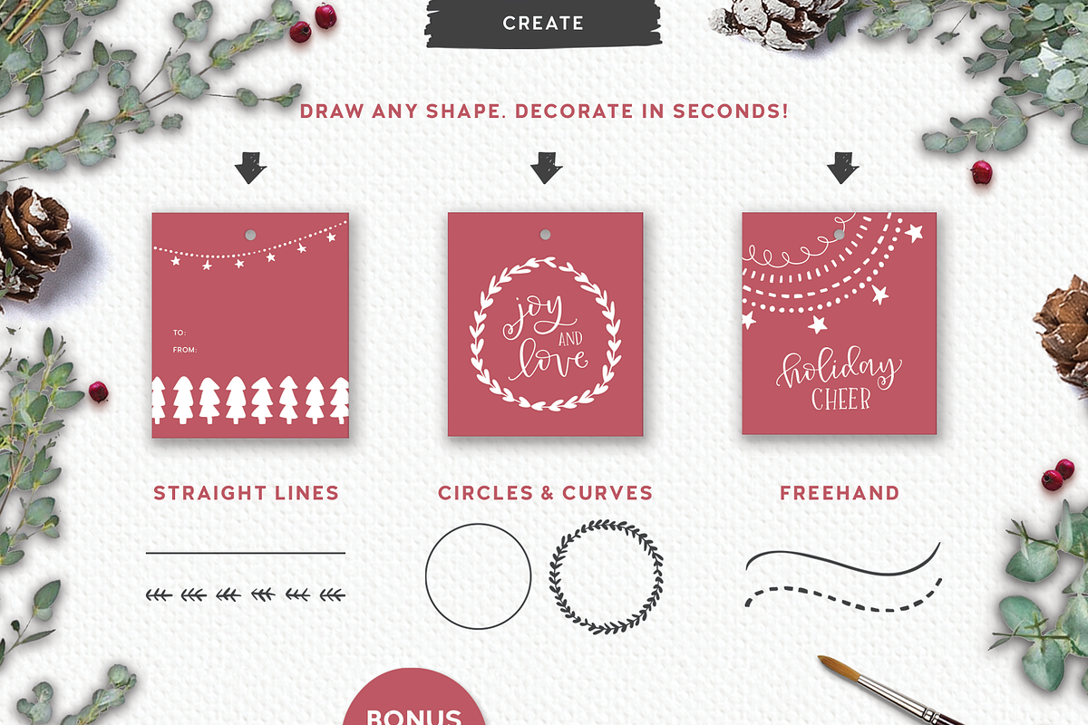 Sweater Weather Vector Brushes, a Brush Add-On by Emily Spadoni (Photo 5 of 11)