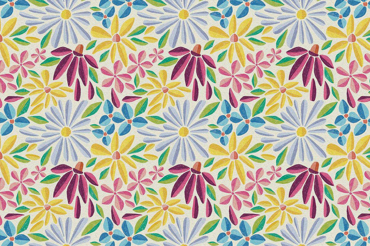 Wildflower Circus Seamless Pattern, a Pattern Graphic by Annie Tyndall Creative (Photo 2 of 12)