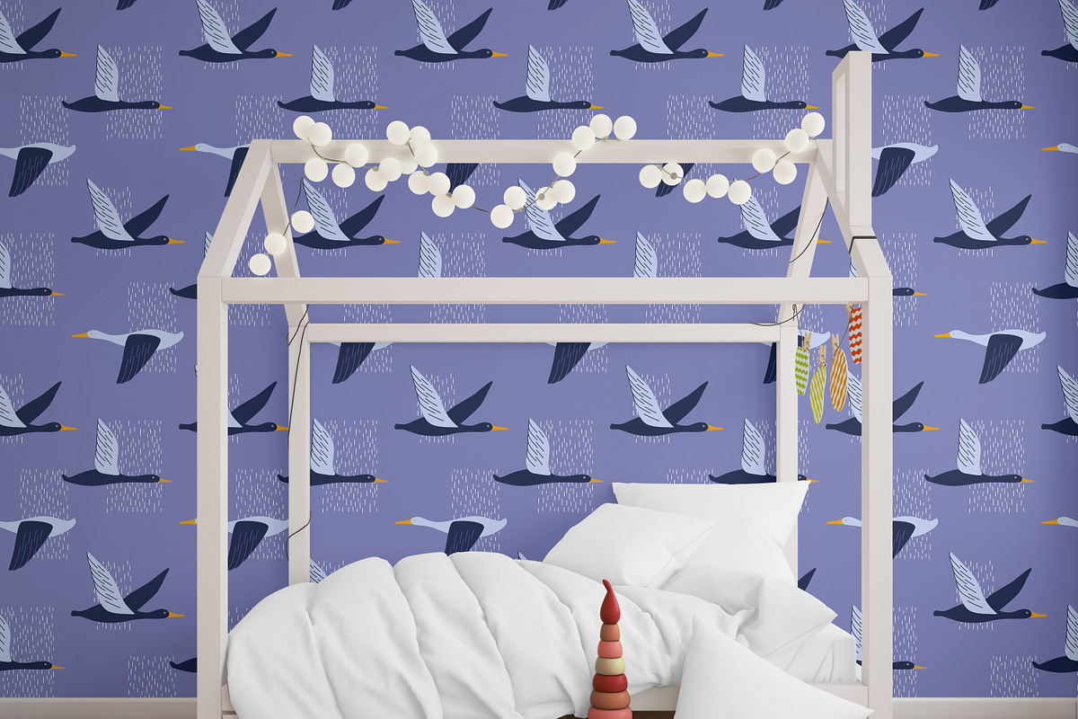 Abstract Birds Seamless Patterns, a Pattern Graphic by Kotulska (Photo 2 of 11)