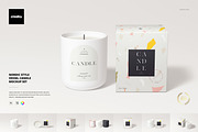 Nordic Vessel Candle Box Mockup Set, a Household Mockup by creatsy5 (Thumbnail 1 of 14)