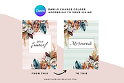Undated Journal Planner Canva, a Stationery Template by The Blog Creative (Thumbnail 7 of 10)