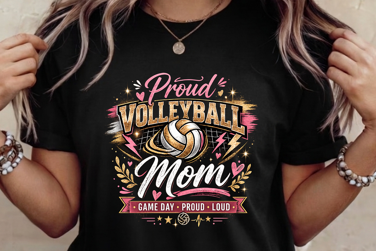 Volleyball Mom PNG, Game Day shirt, a Graphic by Vector Portal (Photo 3 of 7)