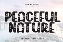 Peaceful Nature | Script Font