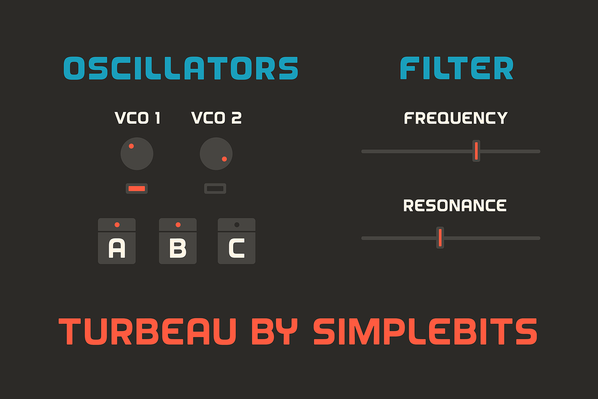 Turbeau — Retro-futuristic font, a Font by SimpleBits® (Photo 6 of 7)