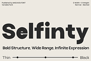 Selfinty Sans - 90 fonts + variable., a Sans Serif Font by Madjack.font (Thumbnail 1 of 15)