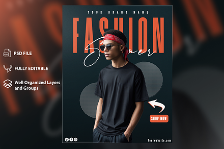 Fashion Social Media Poster, a Social Media Template by presetsroom