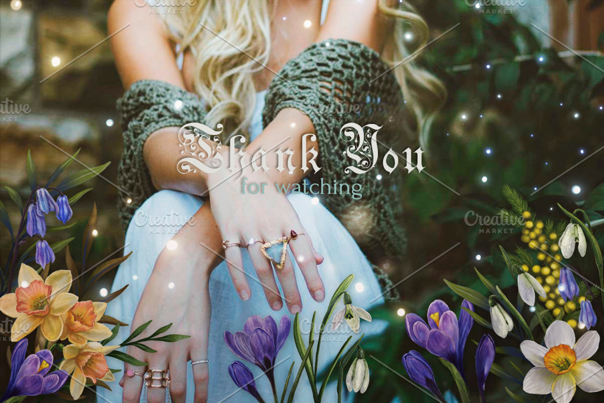 Ostara Celtic Spring Watercolor Set, an Illustration by Fluffy Unicorn (Photo 12 of 12)
