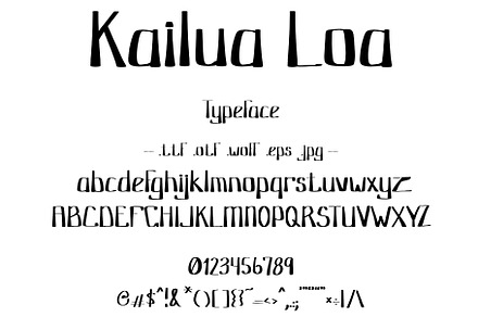 Font Tiki Polynesian Hawaiian Style